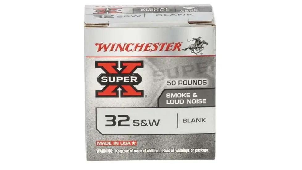 Winchester Ammo 32BL2PW Super-X Blank Rounds 32 S&W 50 Round Box