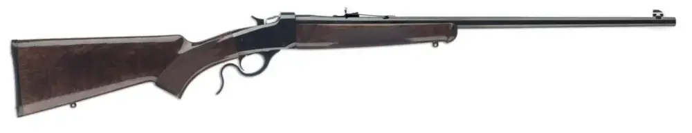 Winchester Guns 524100104 1885 Hunter 22 Mag 1 24" Satin Walnut Brushed Polish Blued Right Hand