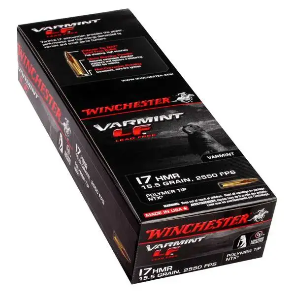 Winchester Ammo S17HMR1 Varmint HV 17 HMR 17 gr V-Max 50 Round Box