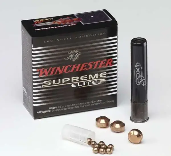 Winchester Ammo S410PDX1 PDX1 Defender 410 Gauge 2.50 3 Defense Discs, 12 BBs Shot 10 Round Box