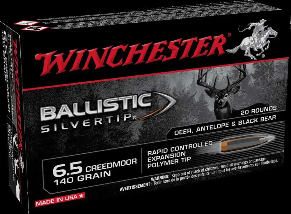 Winchester Ammo SBST65CM Ballistic Silvertip 6.5 Creedmoor 140 gr Ballistic Silvertip 20 Round Box