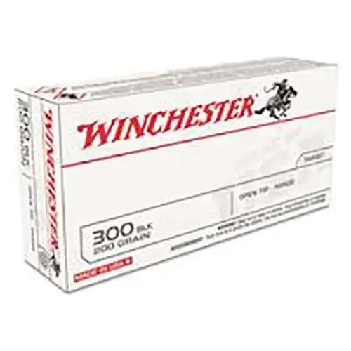 Winchester Ammo USA300BLKX USA 300 Blackout 200 gr Open Tip Range 20 Round Box