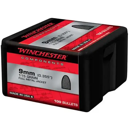 WIN WB9FB115X BUL 9MM 115 FMJ RETAIL 100/10