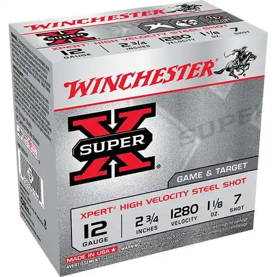 Winchester Ammo WE12GTH7 Super X Xpert High Velocity 12 Gauge 2.75 1 1/8 oz 7 Shot 25 Round Box