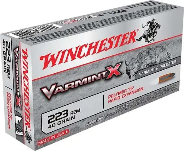 Winchester Ammo X223P1 Varmint X 223 Rem 40 gr Polymer Tip 20 Round Box