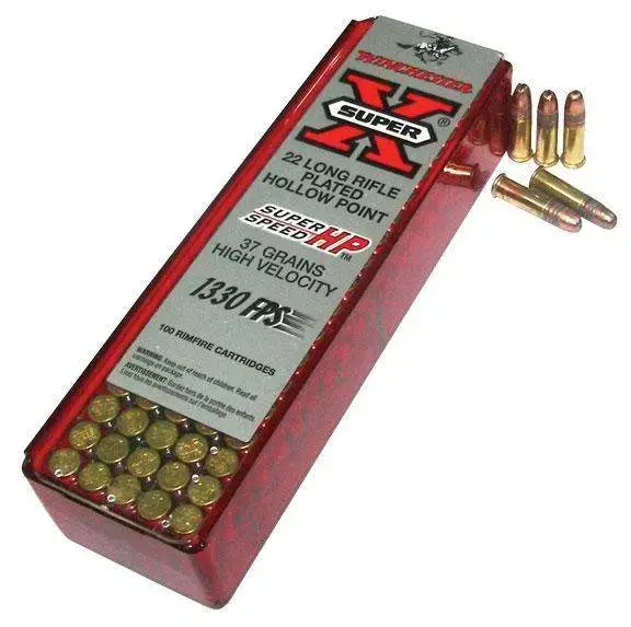 Winchester Ammo X22LRHSS1 Super-X 22 LR 37 gr Hollow Point (HP) 100 Round Box