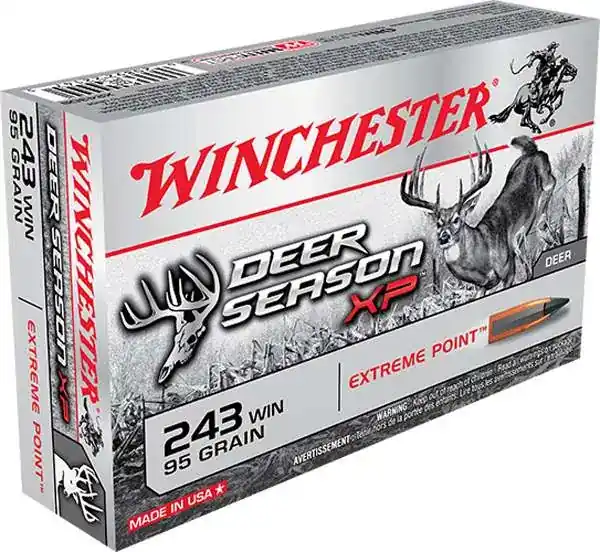 Winchester Ammo X243DS Deer Season XP 243 Win 95 gr Extreme Point 20 Round Box