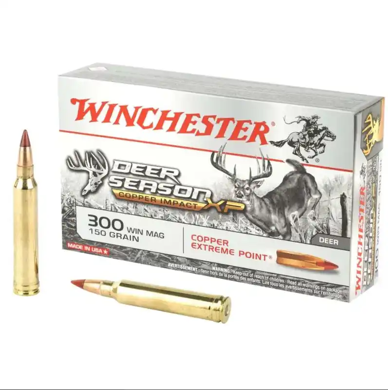 Winchester Ammo X300DSLF Deer Season XP Copper Impact 300 Win Mag 150 gr Copper Extreme Point 20 Round Box