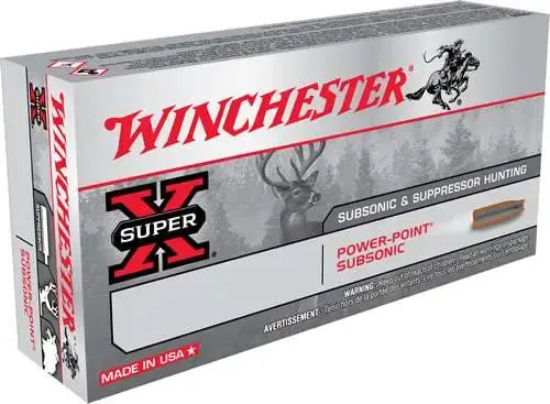 Winchester Ammo X308SUBX Super-X 308 Win 185 gr Power-Point (PP) 20 Round Box
