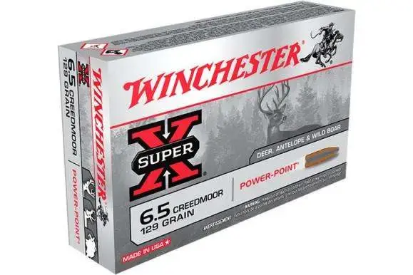 Winchester Ammo X651 Super-X 6.5 Creedmoor 129 gr Power-Point (PP) 20 Round Box