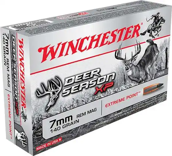Winchester Ammo X7DS Deer Season XP 7mm Rem Mag 140 gr Extreme Point 20 Round Box