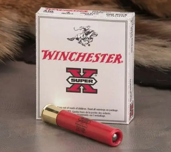 Winchester Ammo XB124 Super-X 12 Gauge 2.75 27 Pellets 4 Buck Shot 5 Round Box