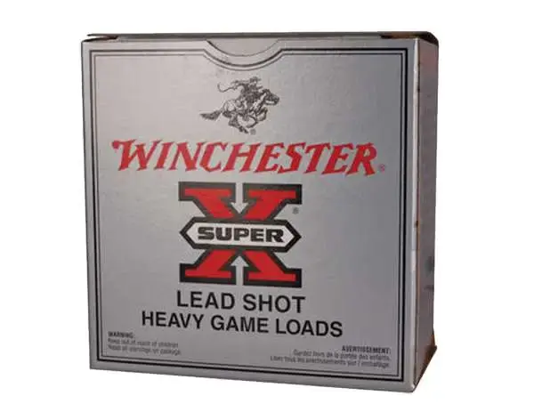 Winchester Ammo XU12H4 Super-X Heavy Game Load 12 Gauge 2.75 1 1/8 oz 4 Shot 25 Round Box