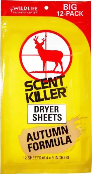 Wildlife Research 580 Scent Killer Dryer SheetsOdor Eliminator Autumn Scent