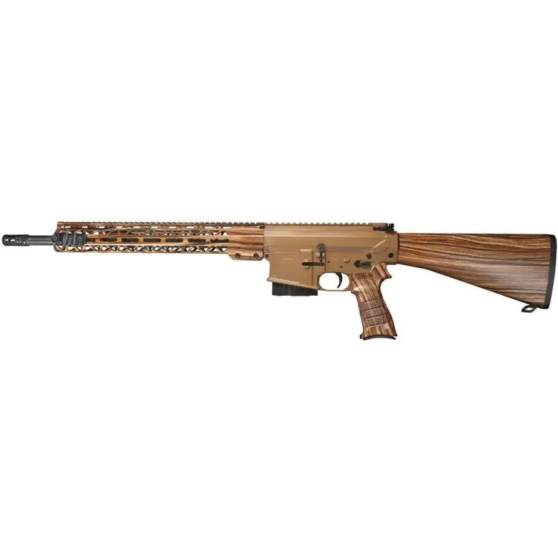 Windham Weaponry R18FSFSS308WG R18FSFSS 308 Win,7.62x51mm NATO 18" 5+1 Brown Cerakote Receiver Woodgrain Dipped A2 Fixed Stock Black Barrel