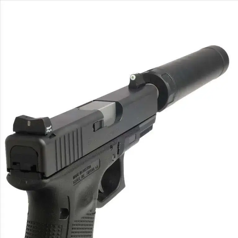 XS Sights GL0004S5 DXT Big Dot Compatible w/Glock 17,19,22-24,26-27,31-36,38 Suppressor Height Green w/White, Black