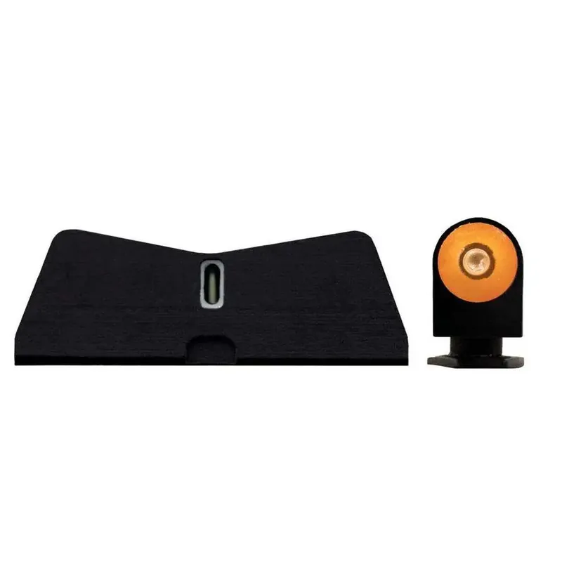 XS Sights GL0011S5N DXT II Big Dot fits Glock 42/43/43X/48 Gen1-5 Dot Green Tritium w/Orange Outline Green w/White Outline Black