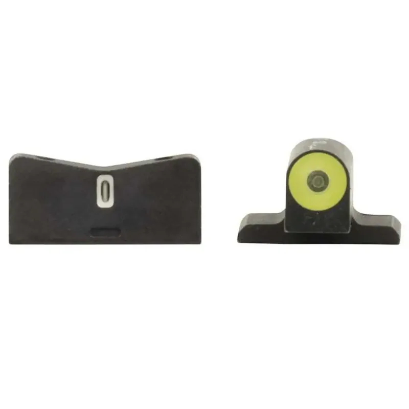 XS Sights SI0013S5Y DXT II Big Dot Sig P320,P225,P226,P229/Sprgfld XD,XDM,XDS Green Tritium w/Yellow Outline Green w/White Outline Black