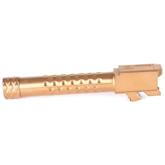 ZEV BBL19DSBRZ Match Grade Compatible with Glock 19 Gen1-5 4.48" 416R Stainless Steel Bronze Threaded