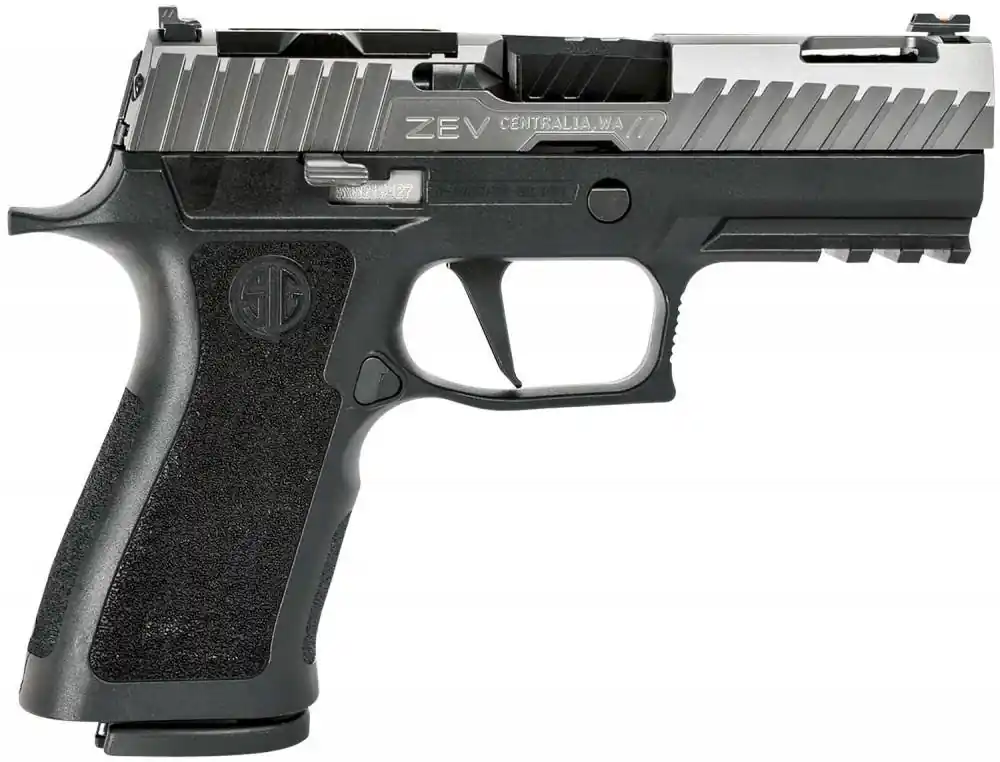 ZEV GUNMODZ320XCARRYOCTANE Z320 XCarry 9mm Luger 3.90" 17+1 Black Titanium Gray Octane Slide Black XCarry Polymer Grip