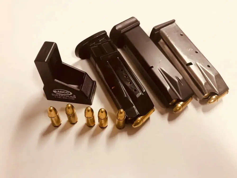 ADCO ST1 Super Thumb Mag Loader Multi-Caliber Black Double Stack