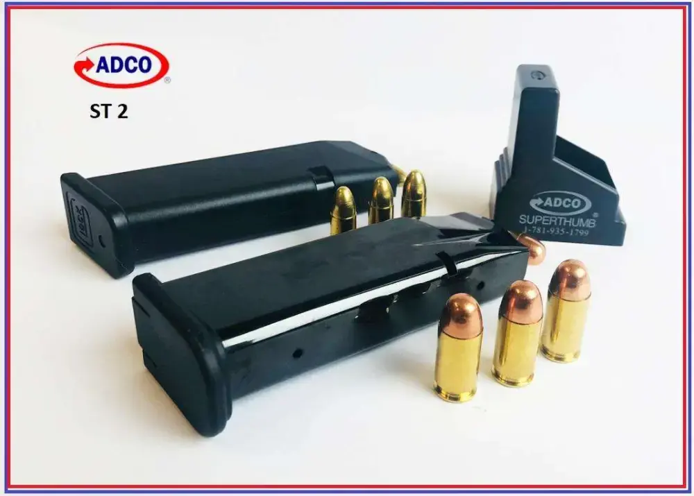 ADCO ST2 Super Thumb Mag Loader Multi-Caliber Glock, Para
