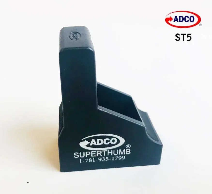 ADCO ST5 Super Thumb Mag Loader Browning BDA, Beretta 83/84, Bersa Thunder Plus, Glock 42 380 ACP Black Double Stack