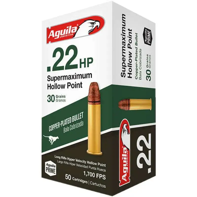 Aguila 1B222297 Special Supermaximum 22 LR 30 gr Hollow Point (HP) 50 Round Box