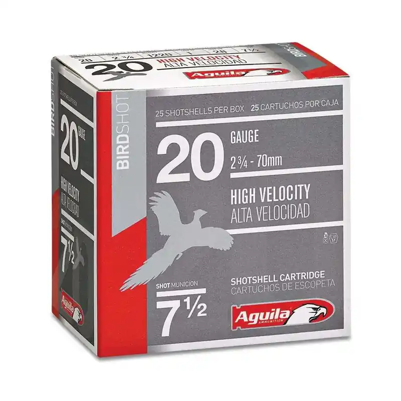 Aguila 1CHB2048 Field 20 Gauge 2.75 1 oz 8 Shot 25 Round Box