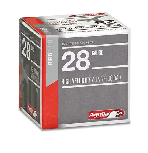 Aguila High Velocity Bird Shot 28 Gauge 2-3/4" #9 Lead 3/4o 25Rd/Bx