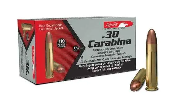 Aguila 1E302110 Rifle 30 Carbine 110 gr Full Metal Jacket (FMJ) 50 Round Box