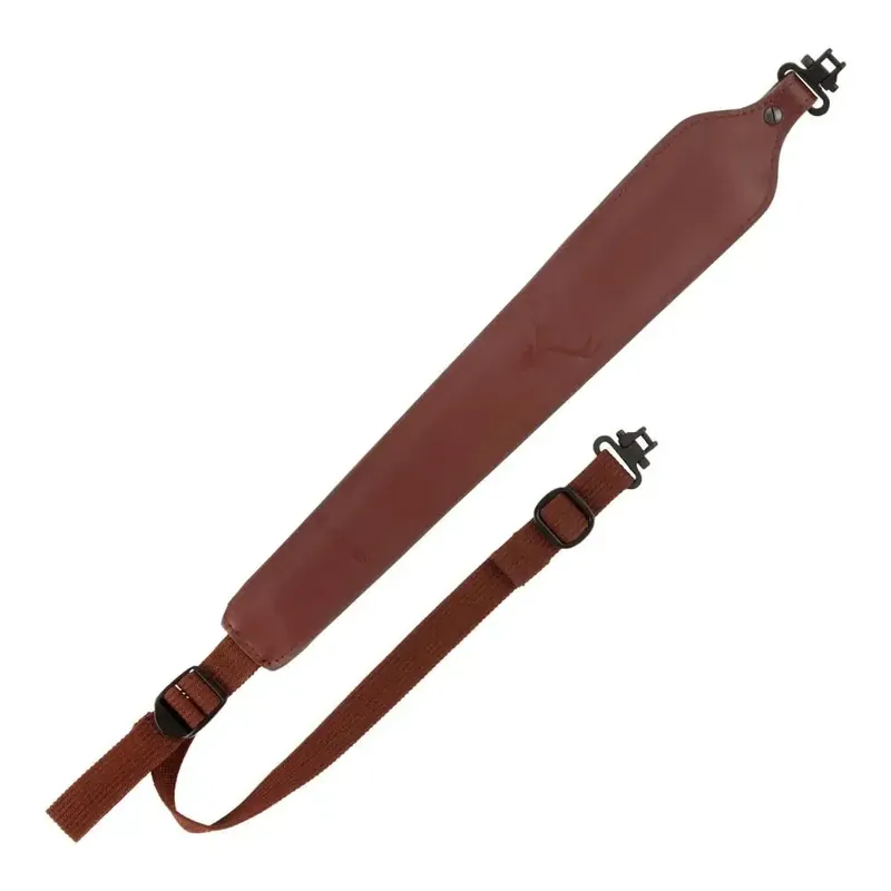Allen 8145 Cobra Sling with Swivels 1.60" W x 20.30" L Adjustable Brown Leather for Rifle