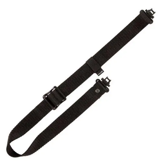 Allen 8451 Slide & Lock Sling with QD Swivels 1.25" W Adjustable Black Nylon Webbing for Rifle