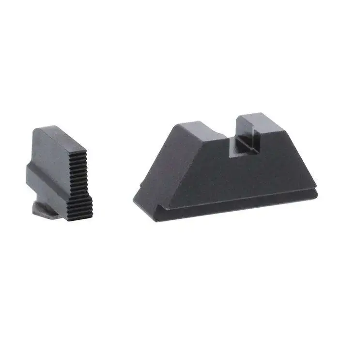 AmeriGlo GL429 Tall Suppressor Height Sight Fits Glock (Except 42) Steel Black Front Steel Black Rear Black