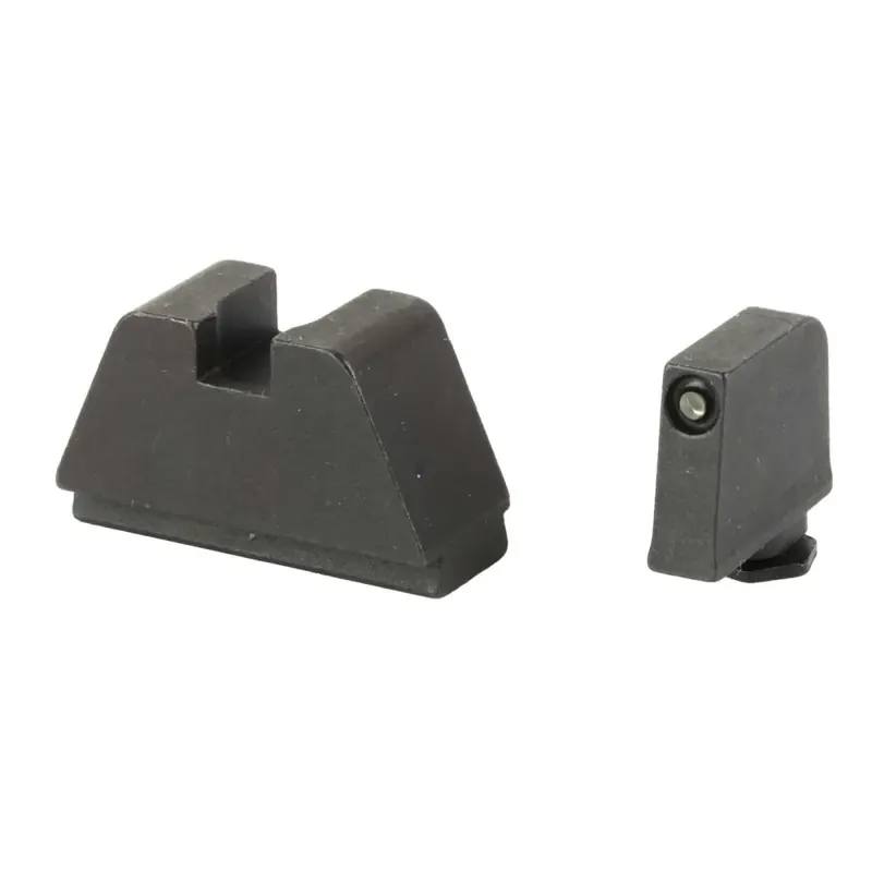 AMERIGLO NIGHT SIGHT SET GLOCK EXCEPT 42/43 3XL TALL GREEN TRITIUM BLACK OUTLINE 365 FRONT BLACK REA