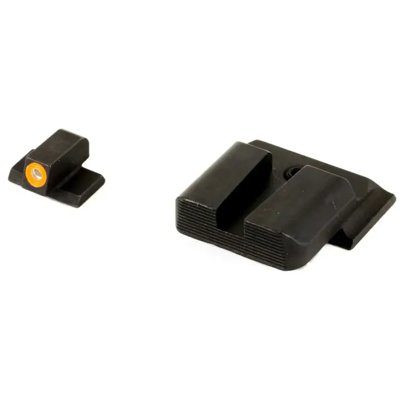 AmeriGlo SW433B Hackathorn S&W M&P Full/Compact Tritium Green w/Orange Outline Front Black Rear