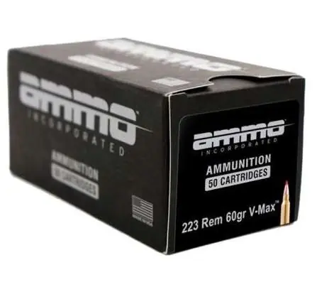 Ammo Inc 223060VMXA20 Jesse James 223 Rem 60 gr V-Max 20 Round Box