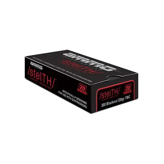 AMMO INC AMO STELTH 300 BLACKOUT 220 GR TMC 20RD BX