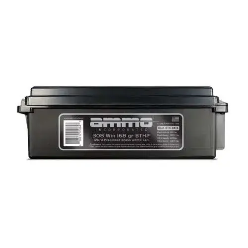 AMMO INC .308 WIN 168 BTHP 120RD AMMO CAN