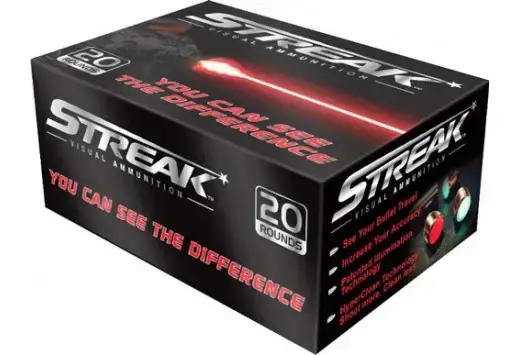 Ammo Inc 38125JHPSTRK Streak 38 Special 125 gr Jacketed Hollow Point (JHP) 20 Round Box