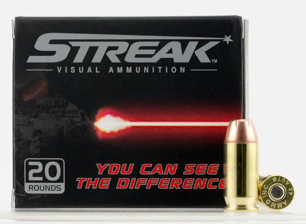 Ammo Inc 40180JHPSTRK Streak 40 S&W 180 gr Jacketed Hollow Point (JHP) 20 Round Box