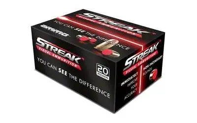 Ammo Inc 40180TMCSTRK Streak 40 S&W 180 gr Total Metal Jacket (TMJ) 20 Round Box