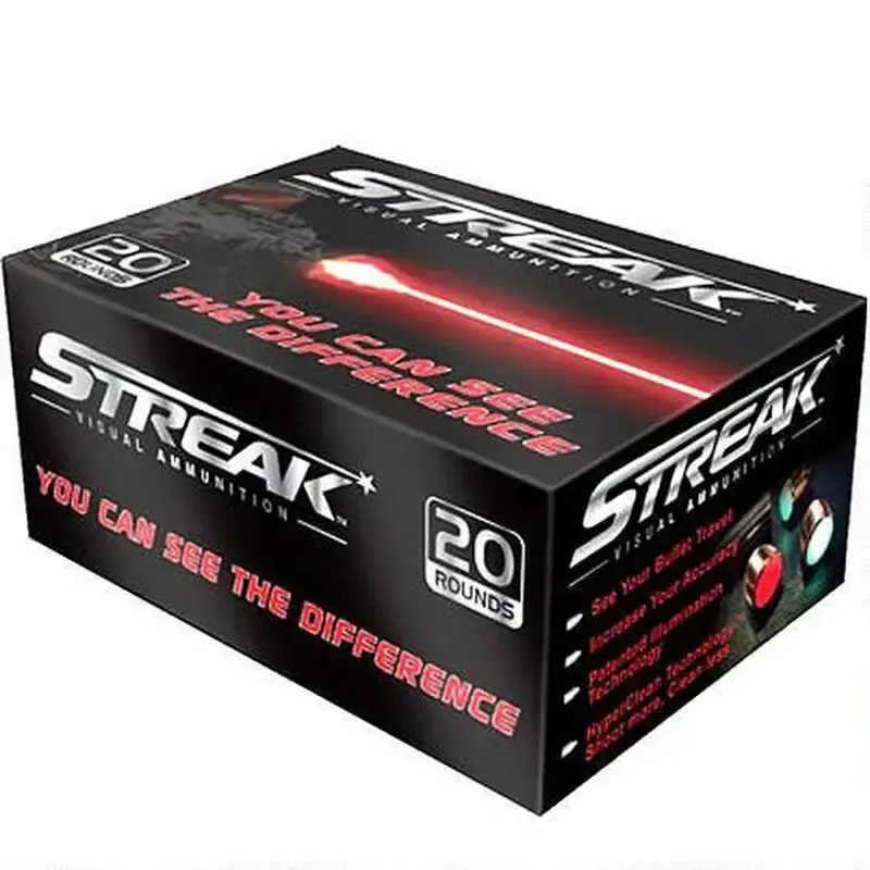 Ammo Inc 45C250JHPSTR Streak 45 Colt (LC) 250 gr Jacketed Hollow Point (JHP) 20 Round Box