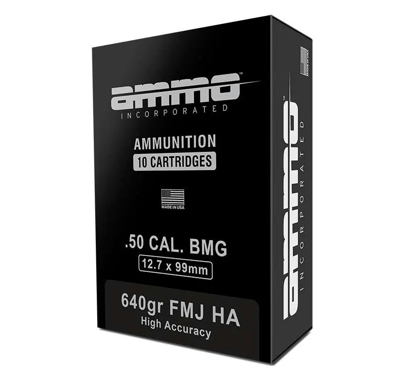 AMMO INC AMO SIGNATURE SERIES 50 BMG 640GR HIGH ACCURACY 10RD BX