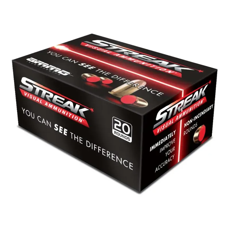 AI STREAK 9MM 124GR JHP - RED 20 Round Box