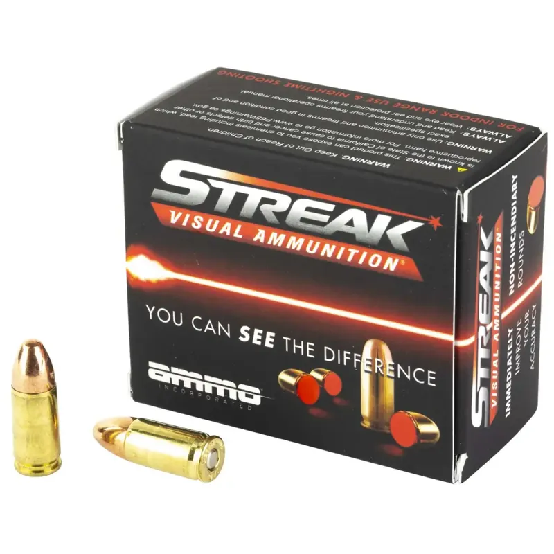 AI STREAK 9MM 124GR TMC - RED 20 Round Box