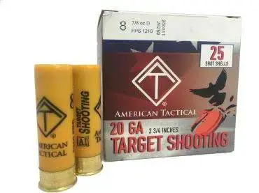 ATI TARGET LOAD 20GA AMO #9 7/8 OZ 2.5 DRAM 2 3/4" 25/BOX