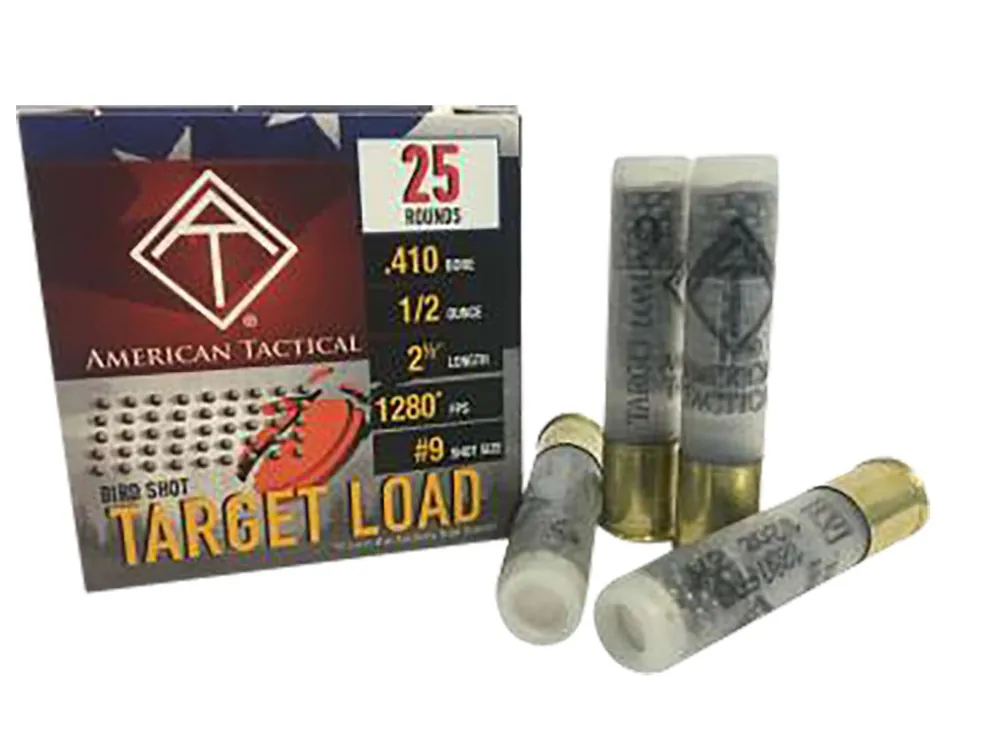 ATI TARGET LOAD .410GA AMO #9 1/2 OZ 2.5" 25RD/BOX 10BOXES/CASE