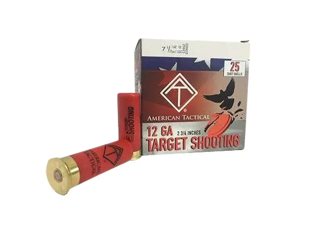 ATI TARGET LOAD 12GA AMO #7.5 1 OZ 2.75 DRAM 2 3/4" 25/BOX