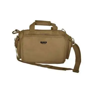 RUKX GEAR ATICTRBT Tactical Range Bag 16" Tan Tan 600D Polyester